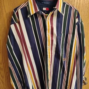 Tommy Hilfiger Multicolor Striped Men's Shirt